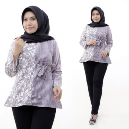 Baju Batik Wanita Soft Daun 