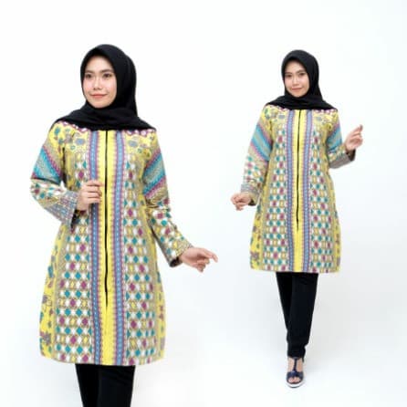 Baju Batik Wanita Soft Sinaran Wajik Tunik