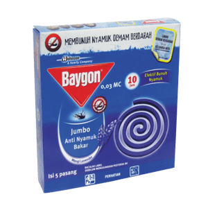 BAYGON OBAT NYAMUK BAKAR JUMBO 5'S LAVENDER BOX 