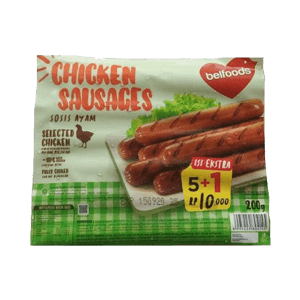 BELFOODS FAVORITE CHICKEN SAUSAGES 6'S  PCK 200g