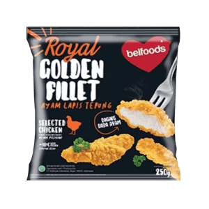 BELFOODS ROYAL CHICKEN GOLDEN FILLET  PCK 250g
