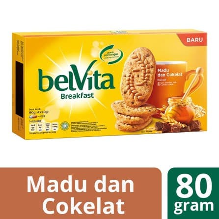 BELVITA MADU & COKELAT 80G