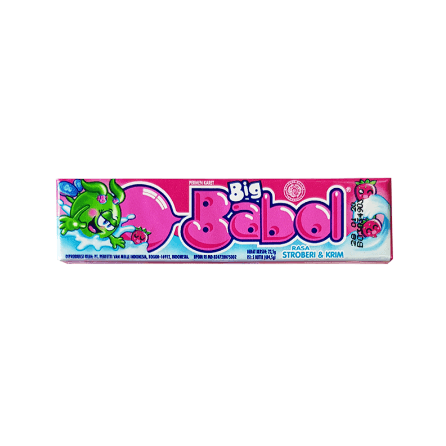 BIG BABOL STRAWBERRY & KRIM 22,5g