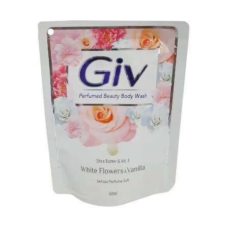 BODY WASH GIV WHITE FLOWES POUCH 60ml