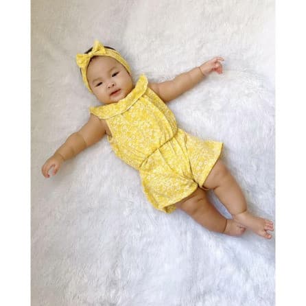 BRENDA Jumpsuit Bayi Free Bando 0 Bulan - 1,5 Tahun