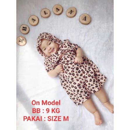 CARLA DRESS BONET Dress Bayi 3 - 24 Bulan