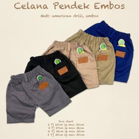 Celana American Drill Pendek Anak
