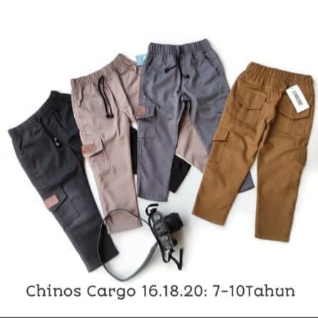 Celana Cargo Panjang Anak Laki - Laki 7 - 9 Tahun