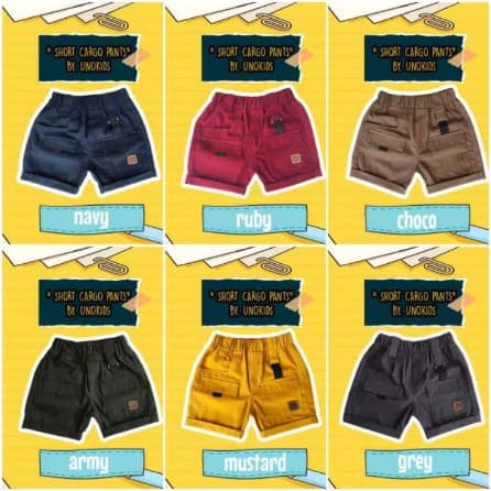 Short Cargo - Celana Cargo Pendek Anak 