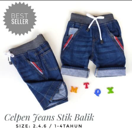 Celana Jeans Pendek Anak Laki-Laki 1 - 4 Tahun