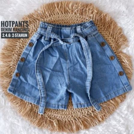 Celana Jeans Pendek Anak Perempuan 2 - 5 Tahun