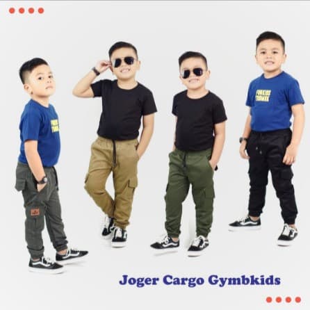 Celana Jogger Cargo Anak Laki - Laki 2 - 6 Tahun