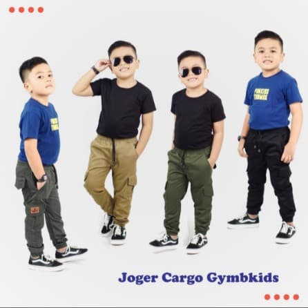 Celana Jogger Cargo Anak Laki - Laki 8 - 10 Tahun