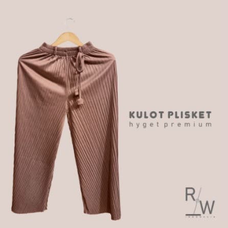 Celana Kulot Plisket Premium