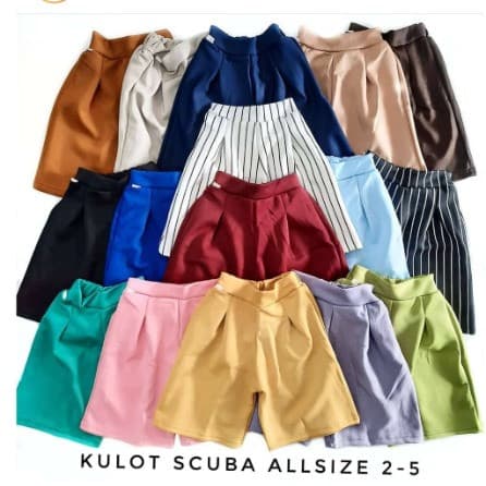 Celana Kulot Scuba Anak