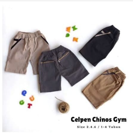 Celana Pendek Chino Chinos Anak Laki - Laki 1 - 4 Tahun