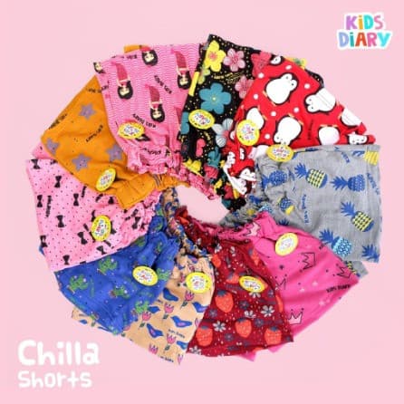 Celana Pendek Anak Perempuan Full Motif