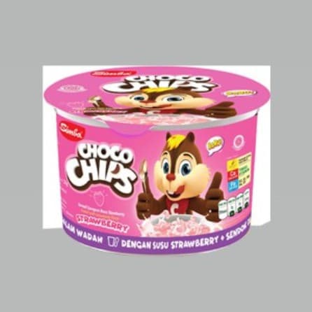 Cereal Simba Choco Chips Strawberry Cup 37 g