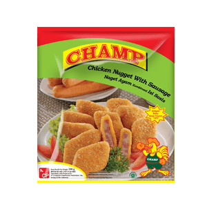 CHAMP CHICKEN NUGGET WITH SAUSAGE  PCK 500g