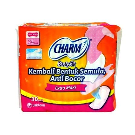 CHARM BODY FIT EXTRA MAXI NON WING 30'S