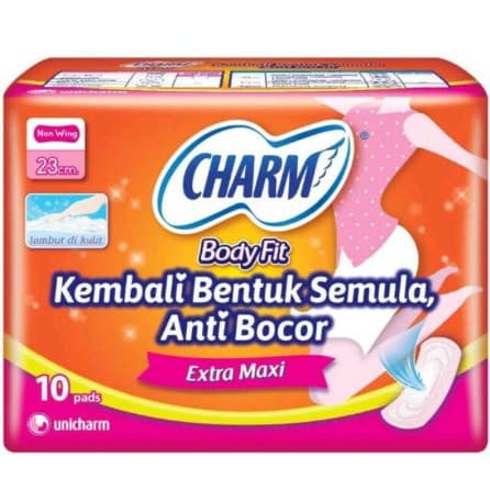 CHARM BODYFIT EXTRA MAXI NON WING 10'S