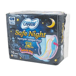 CHARM PEMBALUT SAFE NIGHT 10'S WING PCK 29cm