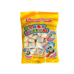 CHOMP CHOMP TWIST MARSHMALLOW  PCK 60g
