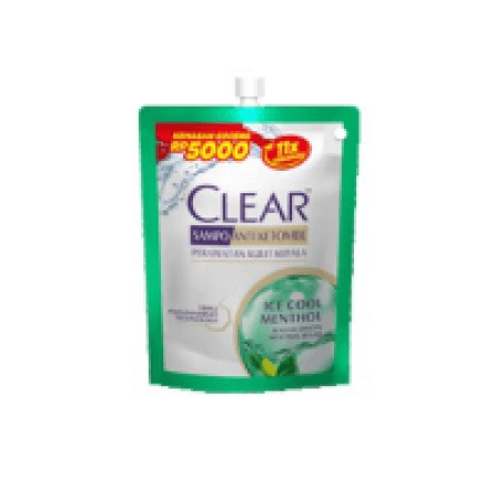 Clear Shampoo Anti Ketombe Ice Cool Menthol 55ml