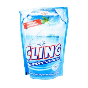 CLING PEMBERSIH KACA REFILL BIRU PCH 425mL