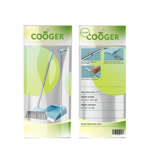 COOGER 2 PIECE/SET DETACHABLE  BROOM SET  BLUE PCS 