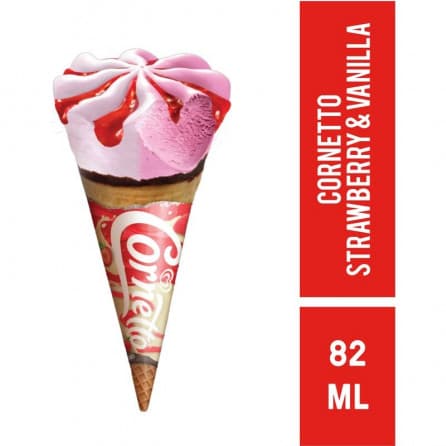 CORNETTO CLASSICO STRAWBERRY 82ML
