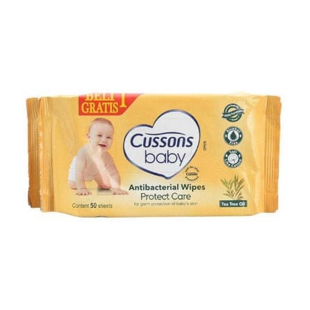 CUSSON BABY WIPES PROTECT CARE 50'S