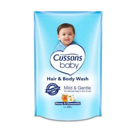 Cussons Baby Hair & Body Wash Mild & Gentle PCH 400ML