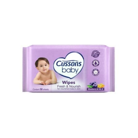 CUSSONS BABY WIPES FRESH & NOURISH 50'S