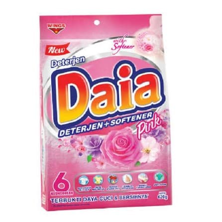 DAIA DETERGEN+SOFTENER PINK 290G