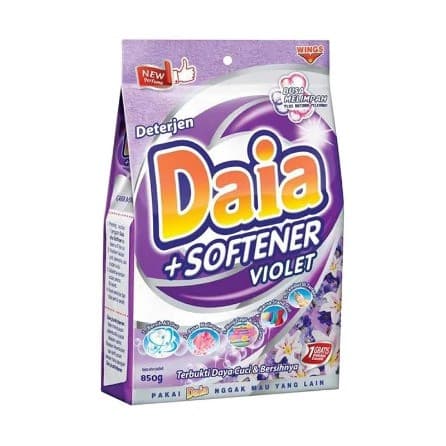 DAIA DETERGEN+SOFTENER VIOLET850G