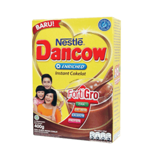 DANCOW FORTIGRO SUSU BUBUK COKELAT BOX 390g