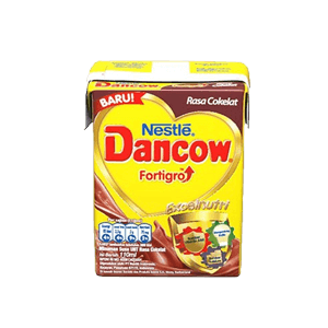 DANCOW SUSU CAIR UHT FORTIGRO COKLAT TPK 110mL