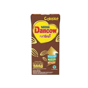DANCOW SUSU CAIR UHT FORTIGRO COKLAT TPK 180mL