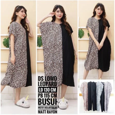 Daster Jumbo Kelelawar Leopard