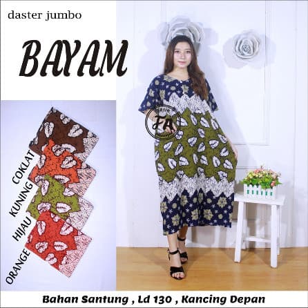Daster Jumbo Lengan Pendek