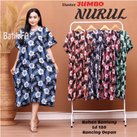 Daster Jumbo Lengan Pendek Busui