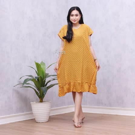 Daster Jumbo Ruffle Rempol