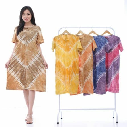 Daster Kaos Tali Tie Dye Motif V