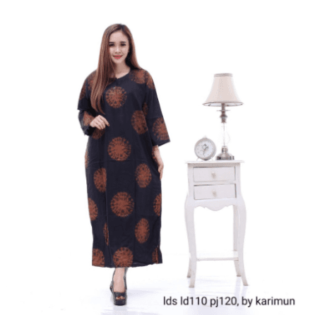 Daster Panjang Batik Sogan Busui