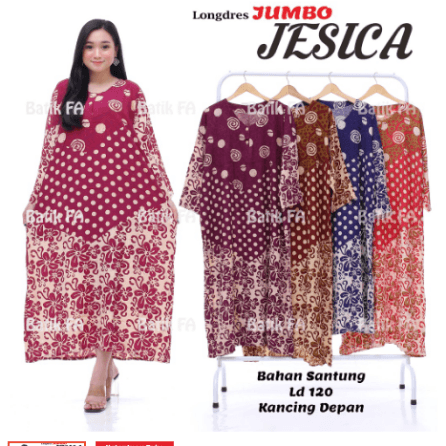 Daster Panjang Jumbo Jesica