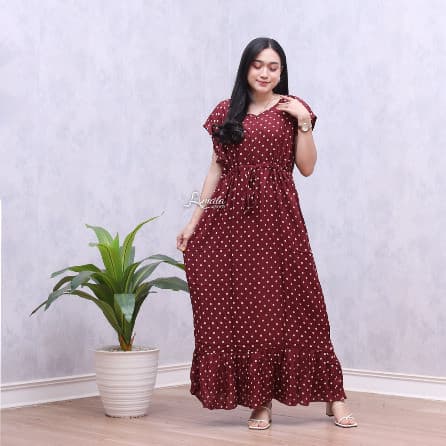 Daster Panjang Jumbo Serut Smola