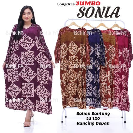 Daster Panjang Jumbo Sonia