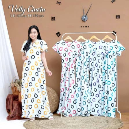 Daster Panjang Velly Cincin