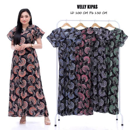 Daster Panjang Velly Kipas